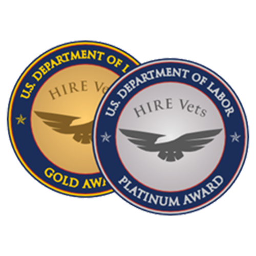 Hire Vets Gold and Platinum Medals